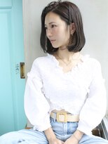 バース(BIRTH)&nbsp;天神【BIRTH】ブルーグレージュ×耳かけAラインボブ