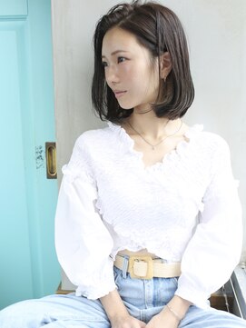 バース(BIRTH) 天神【BIRTH】ブルーグレージュ×耳かけAラインボブ