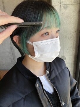 ヘアーアンドメイク ファット(Hair&Make PHAT) ショートボブフェイスフレーミングカラー20代30代