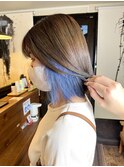 外ハネボブインナーブルー