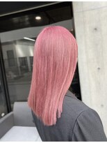 ペールピンク　切りっぱなしロブ