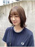 【韓国】くびれヘア グレージュカラー ブリーチなし