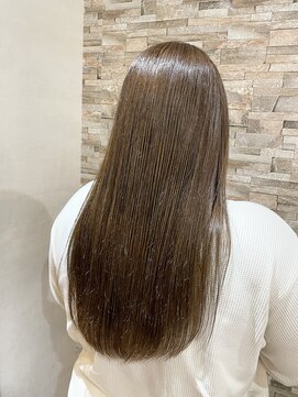 ココカラヘアー ニコ(cococara hair nico) 透明感カラー/ミルクティーベージュ/艶髪/ストレート