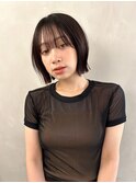 黒髪小顔ワンレンネビージュボブルフ新宿20代【Anzu】▲
