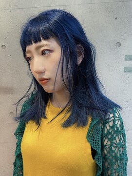 キャロルガーデンズ ボコカ 表参道(Carroll Gardens bococa) ブルー　ブルーブラック　ブリーチ