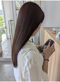 髪質改善トリートメント×ピンクブラウンカラー【山本】