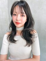 Liberte銀座 シースルーバング×透明感オリーブカラー
