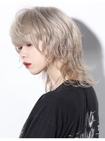 ウルフカット/ミルクティーベージュ/ウルフヘア/韓国風ウルフ