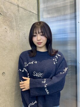 ホネン(honen) 薬院【honen】ボルドーカラー×切りっぱなし/天神/薬院大通