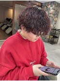 波巻きパーマ