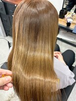 ハーシーバイアポロ 相模大野(HERSHE by apollo)&nbsp;x髪質改善/ホワイトグレージュ/レイヤーカット/チェリーブラウン