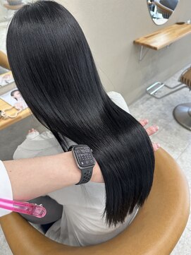 シカ 神戸三宮元町店(Cica) 透明感カラー ブルーブラック 髪質改善 三宮 本町