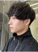 マッシュパーマスペインカールニュアンスパーマ/ダークアッシュ