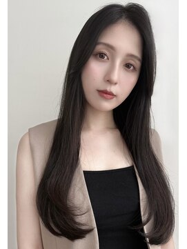 ボヌール 銀座並木通り店(Bonheur) 【銀座有楽町】大人の韓国風ロングレイヤー×暗髪艶カラー