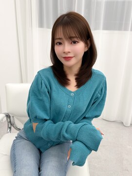 アマトウキョウスマートサロン(AMA TOKYO×Smart Salon) くびれレイヤー/顔まわりカット/レイヤーカット/小顔ヘア