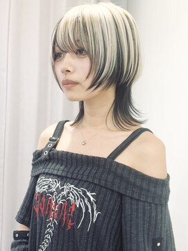 ジェムヘアスタジオ 平塚西口店(Gem Hair Studio) Gem Hair Studio 姉崎 アンブレラカラー/ウルフショート