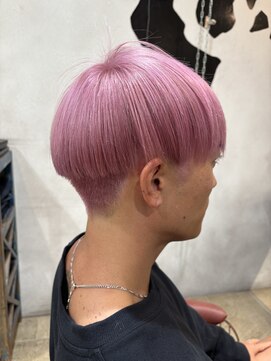 ディプティック ヘアー チェンジ ミュージアム(diptych Hair Change Museum) 20代30代ツーブリーチペールピンクカラー