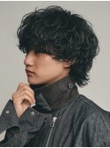名古屋ルーズパーマ名駅スパイラルシャドウルフメンズマッシュ