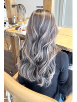 ラグーン(LAGOON) バレイヤージュグレージュハイライトダブルカラーケアブリーチ