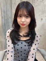 シーシンジュク 新宿南口(Sea shinjuku)&nbsp;ココアベージュ×レイヤー[小顔/黒髪/オリーブグレー]