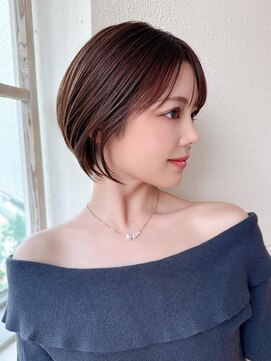 デラ バイ アフロート(DELA by afloat) 大人ショート/ショートレイヤー/顔まわりカット/ブラウン