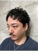 波巻きツイストスパイラルパーマ/フェザーパーマ/眉毛/メンズ