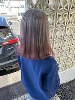 ワクヘアー(WaKu hair)&nbsp;春っぽカラー　ミルクティーベージュ×ピンク