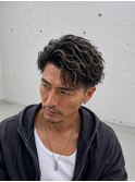 白髪ボカシ　メッシュ　40代　30代　パーマ
