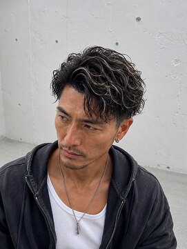 メンズ ラピス(Men's Lapis) 白髪ボカシ メッシュ 40代 30代 パーマ