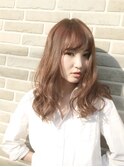 透明感ミルクティベージュ♪外巻きパーマ風◎20代30代