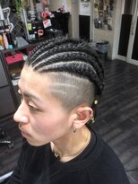 ミミック (mimic)&nbsp;コーンロウ、ブラックヘアー、成人式や卒業式TRICKstyle！