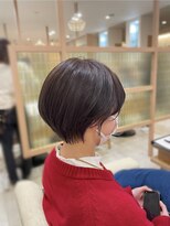 アドラーブル 長岡リップス旭岡店(adorable)&nbsp;大人可愛い♪ひし形ショート☆艶髪ラベンダーカラー