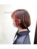 20代30代40代/インナーカラーレッド/イヤリングカラー/人気