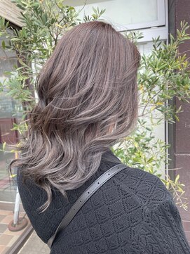 アース コアフュールボーテ 上田店(EARTH coiffure beaute) モカグレージュダブルカラー韓国
