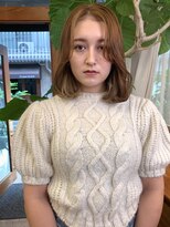 サン 白金台(SUN)&nbsp;【柔らかbeige×ナチュラルAラインボブヘア】