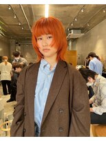 ヨロヘアー(YOLO hair) オレンジカラー/ウルフレイヤー