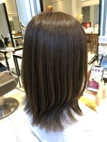 ネオリーブギンザ 銀座店(Neolive GINZA)&nbsp;外ハネミディ　レイヤー　グレージュカラー　髪質改善カラー