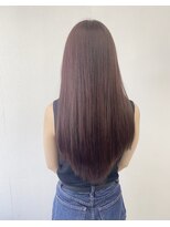 アオアクア バイ グルグル 小岩店(ao akua by GULGUL)&nbsp;前髪 『ブリーチ無し』透明感アップ！パープルブラウン 小岩