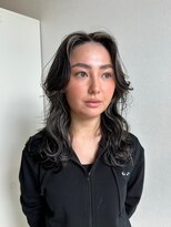 ヘアサロン セロ(Hair Salon SERO)&nbsp;アッシュカラー×メッシュ/巻き髪スタイル