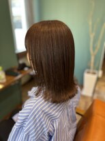 ラテルネ 名駅店(Laterne)&nbsp;長めボブ/外ハネ/鎖骨下/ストレートアイロン仕上げ