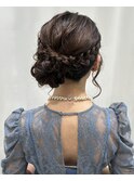 サイドシニヨン♪/結婚式お呼ばれヘア/二次会ヘア/参列ヘア