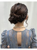 サクララ(Sakura la)&nbsp;サイドシニヨン♪/結婚式お呼ばれヘア/二次会ヘア/参列ヘア