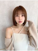 スッキリ見える小顔カット×顔まわりレイヤー【新宿美容室】