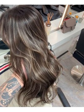 ブレンド 渋谷(BLend) 前髪アンブレラカラーこなれミディイメチェンウェーブパーマ