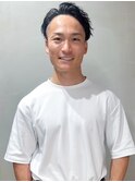 かき上げアップバングツーブロック