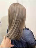 #ミルクティーベージュ#髪質改善#ブリーチオンカラー