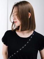 エインアンリー 表参道(AIN.ANLY.) ☆ホワイトグレージュミニウルフデジタルパーマチェリーブラウン