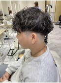 スペインカール外国人風パーマシャドウパーマメンズパーマ