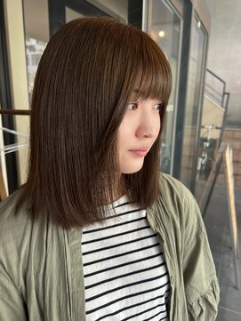 ティー リュクスボーテ(T LUXE BEAUTE) グレージュ×ストレートボブ