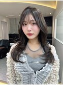 レイヤーカット小顔に見せるヘア/韓国ヘア/髪質改善/福岡/博多